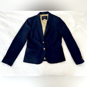 J. Crew Classic Schoolboy Blazer Size 6 Navy Blue